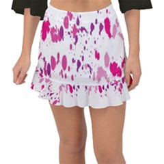 Blot-01  Fishtail Mini Chiffon Skirt