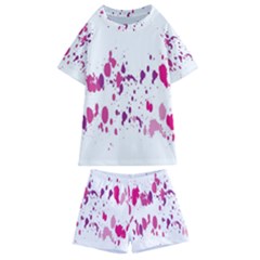 Blot-01  Kids  Swim T-shirt And Shorts Set by nateshop