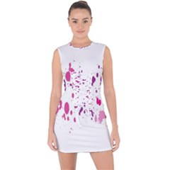 Blot-01  Lace Up Front Bodycon Dress by nateshop