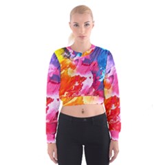 Colorful-100 Cropped Sweatshirt