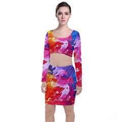 Colorful-100 Top And Skirt Sets by nateshop