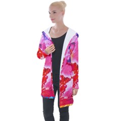 Colorful-100 Longline Hooded Cardigan by nateshop