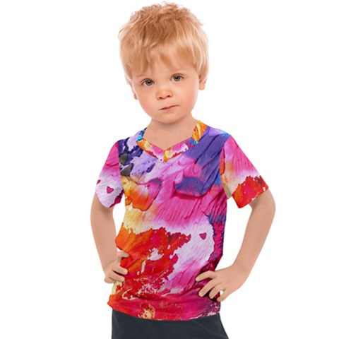 Colorful-100 Kids  Sports T-shirt by nateshop