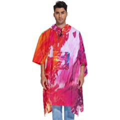 Colorful-100 Men s Hooded Rain Ponchos by nateshop