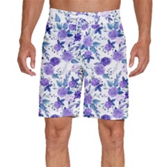 Violet-01 Men s Beach Shorts by nateshop