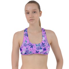 Violet-02 Criss Cross Racerback Sports Bra by nateshop