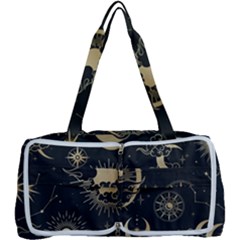 Asian Seamless Pattern With Clouds Moon Sun Stars Vector Collection Oriental Chinese Japanese Korean Multi Function Bag