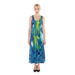 Painting-01 Sleeveless Maxi Dress by nateshop