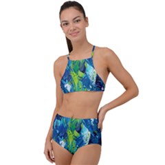 Painting-01 Halter Tankini Set by nateshop