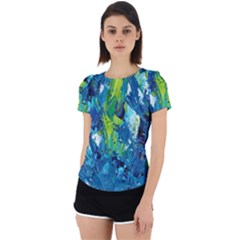Painting-01 Back Cut Out Sport T-shirt