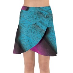 Plumage Wrap Front Skirt by nateshop