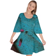 Plumage Velour Kimono Dress by nateshop