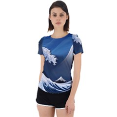 The Great Wave Off Kanagawa Back Cut Out Sport T-shirt by pakminggu