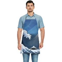 The Great Wave Off Kanagawa Kitchen Apron by pakminggu