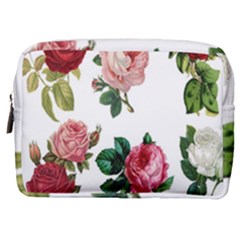 Roses-white Make Up Pouch (Medium)