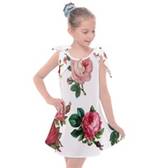 Roses-white Kids  Tie Up Tunic Dress by nateshop