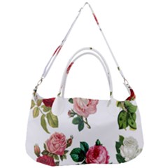 Roses-white Removable Strap Handbag by nateshop