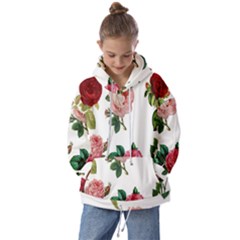 Roses-white Kids  Oversized Hoodie by nateshop