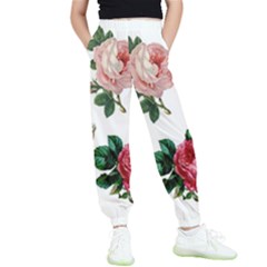 Roses-white Kids  Joggers by nateshop