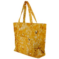 Water-gold Zip Up Canvas Bag by nateshop