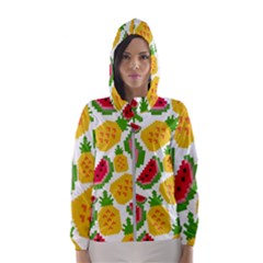 Watermelon -12 Women s Hooded Windbreaker by nateshop