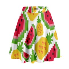 Watermelon -12 High Waist Skirt