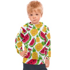 Watermelon -12 Kids  Hooded Pullover by nateshop