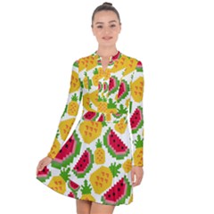 Watermelon -12 Long Sleeve Panel Dress by nateshop