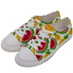 Watermelon -12 Men s Low Top Canvas Sneakers by nateshop