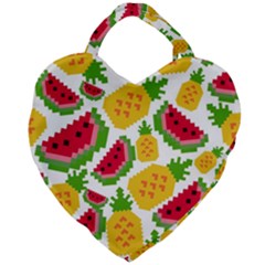Watermelon -12 Giant Heart Shaped Tote by nateshop
