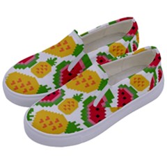 Watermelon -12 Kids  Canvas Slip Ons by nateshop