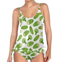 Vegetable Pattern With Composition Broccoli Tankini Set by pakminggu