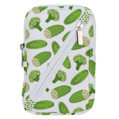 Vegetable Pattern With Composition Broccoli Belt Pouch Bag (large) by pakminggu