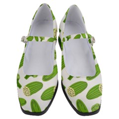 Vegetable Pattern With Composition Broccoli Women s Mary Jane Shoes by pakminggu