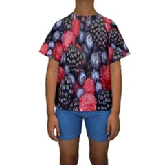 Berries-01 Kids  Short Sleeve Swimwear by nateshop