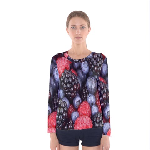 Berries-01 Women s Long Sleeve T-shirt by nateshop