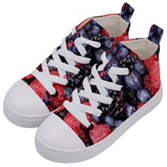 Berries-01 Kids  Mid-top Canvas Sneakers by nateshop