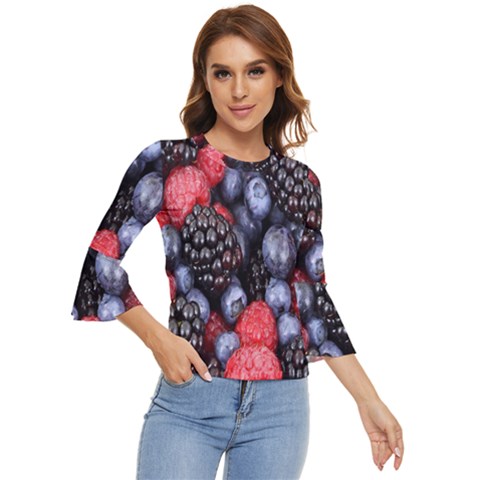 Berries-01 Bell Sleeve Top by nateshop