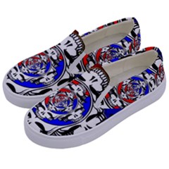The Grateful Dead Kids  Canvas Slip Ons by Grandong