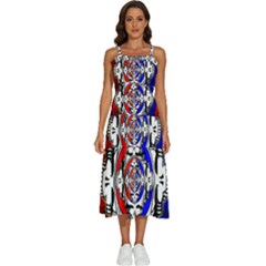 The Grateful Dead Sleeveless Shoulder Straps Boho Dress by Grandong