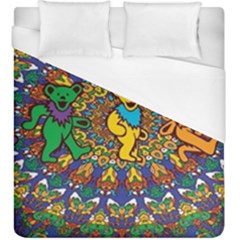 Dead Dancing Bears Grateful Dead Pattern Duvet Cover (king Size)