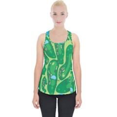 Golf Course Par Golf Course Green Piece Up Tank Top by Cowasu