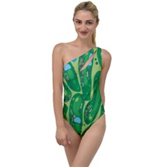 Golf Course Par Golf Course Green To One Side Swimsuit by Cowasu