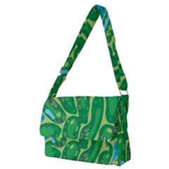 Golf Course Par Golf Course Green Full Print Messenger Bag (m) by Cowasu
