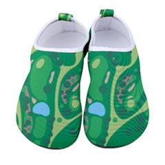 Golf Course Par Golf Course Green Women s Sock-style Water Shoes by Cowasu