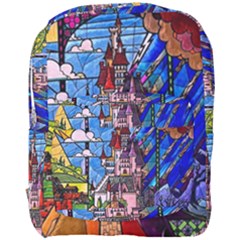 Beauty Stained Glass Castle Building Full Print Backpack by Cowasu