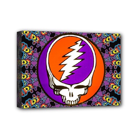 Gratefuldead Grateful Dead Pattern Mini Canvas 7  X 5  (stretched) by Cowasu