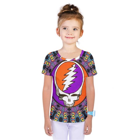 Gratefuldead Grateful Dead Pattern Kids  One Piece T-shirt by Cowasu