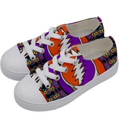 Gratefuldead Grateful Dead Pattern Kids  Low Top Canvas Sneakers by Cowasu