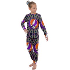 Gratefuldead Grateful Dead Pattern Kids  Long Sleeve Set  by Cowasu